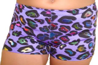 Spandex volleyball/che​er/gymnastic/d​ance purple with metallic 