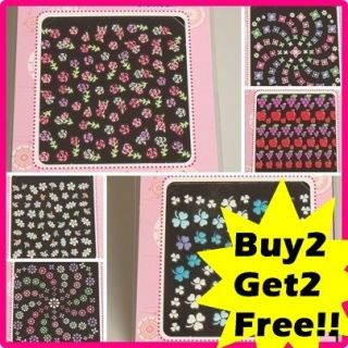   Design Nail Art Stickers, Choose your design, 2+2 (made in Korea