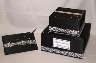   Custom Made Wedding Card Box Guest Book /Pen  any color combination