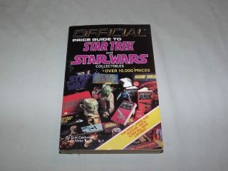   1986 OFFICIAL PRICE GUIDE TO STAR TREK & STAR WARS FIRST EDITION BOOK