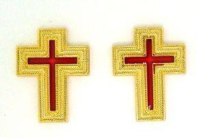 Knights Templar Past Commander Metal Collar Crosses