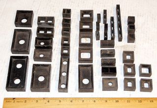 Letterpress Lead Lockup Furniture   40 Pieces, Various Sizes