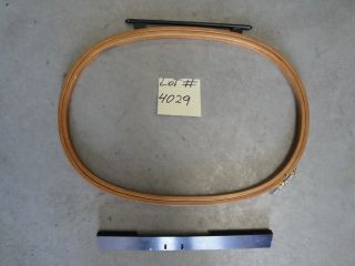 Toyota commercial embroidery machine wide wood hoop 16.75 x 11.5 in 