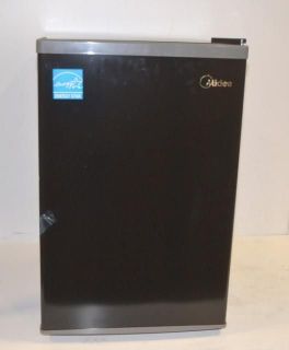 Midea MRS260BG Black Compact Refrigerator with Dry Erase Door 2.6 Cu 