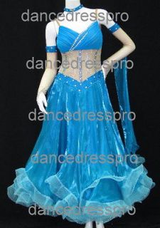 Ready made Ballroom Modern Waltz Tango Dance Dress #1785 3 M size