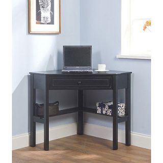 Corner Computer Desk Home Furniture Office Solid Cherry Wood Cabinet 