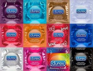 36 Durex Condoms & Free Sample Lubricant   Pick Your Favorite Type