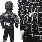 KD205 Black Boys Halloween carnival Spiderman Muscle Outfit Costume