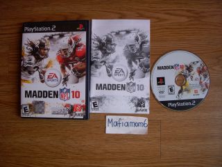 Madden NFL 10 PS2 Game Complete Sony Playstation 2 Football Multi 
