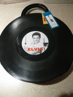 ELVIS PRESLEY RECORD ALBUM PURSE TOTE BAG VINYL WITH SHOULDER STRAP 