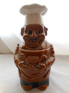 JAPAN COOKIE JAR CHEF BAKER LATE FIFTYS TO EARLY SIXTYS BROWN 