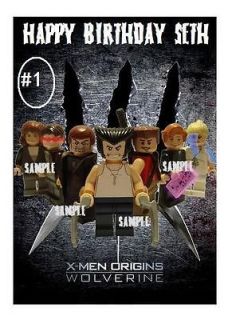 Lego Wolverine Edible Cake/Cupcake/C​ookie Toppers