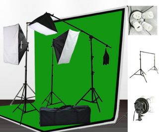  Background Support Kit 2400 Watt Photo Video Lighting Studio Set