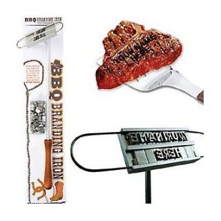 DCI NEW BBQ Metallic Branding Iron with Changeable Letters BHFO