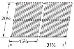   Charmglow Replacement Stainless Steel Cooking Grids Part 59S02