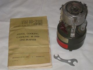 Rare Army Stove,Cooking,​Gasoline,M 195​0 One Burner In Box TM 10 