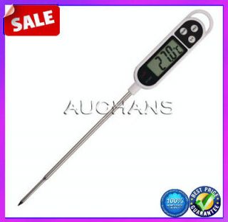 Digital Cooking Food Probe Meat Thermometer Kitchen BBQ KT300 white