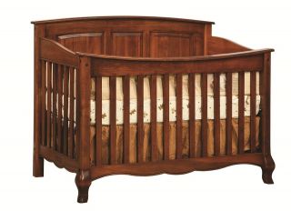   Furniture Crib Changer Solid Wood Nursery Set Conversion Toddler Bed