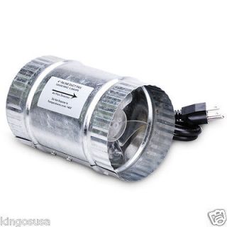 Inch Cooling Vent Hydroponics 4 Inline Duct Booster Fan 100 CFM