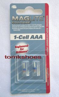 MAGLITE SOLITAIRE REPLACEMENT BULBS LAMPS AAA 1 CELL
