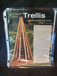 Cedar & Copper Wire Trellis Wood Pattern