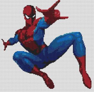 Superhero Spiderman 3 Counted Cross Stitch Kit 10 x 10