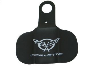 C5 Corvette Gas Door Paint Saver White Logo (Fits Corvette)