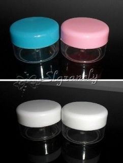 20 Clear Cosmetic Empty Jar Pot Sample Makeup Travel Container 10g 0 