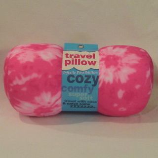   Neck Micro Bead Pillow Roll support tie dye plane car pink kid couch