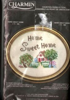 Charmin Counted Cross Stitch Kit Home Sweet Home 6 x 7