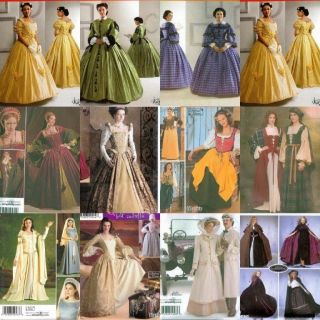 Simplicity Historical Costume Sewing Pattern SLA LARP