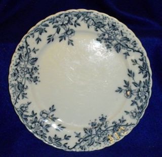Early W. H. Grindley & Co England Blue Transfer Plate   Mersey