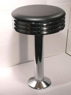 Polished chrome bar stools and soda fountain stools
