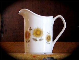   Brothers Snowhite Creamer Sunflowers #JB525 Dinnerware Sunflower