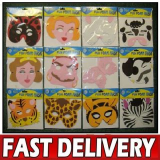   Fun Foam Fancy Dress Up Costume Party Animal Themed Face Masks