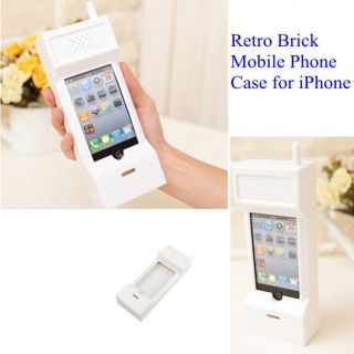 Retro Brick Mobile Phone Hard Skin Case Holder For iPhone 3G/4/4S 