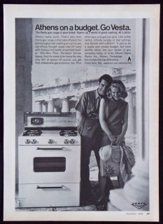 Vintage 1969 Vesta Gas Range Stove Oven Magazine Ad