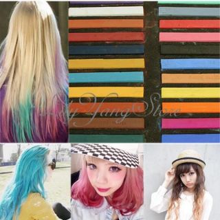Fashion Fast Easy Temporary Color Hair Dye Crayon Chalk 24 Colors 