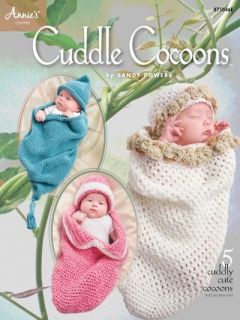 CROCHET Pattern Book Cuddle Cocoons Five Designs Baby Infant Wrap Hat