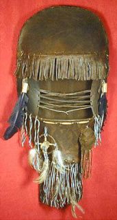 24 Saddle Tan Leather Navajo Dreamcatcher Cradleboard