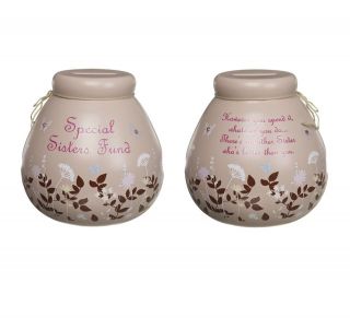 POTS OF DREAMS MONEY POT BOX GIFT SPECIAL SISTER FUND GIFTS   WISH 