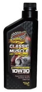   Classic Muscle Synthetic Blend Motor Oil 10W 30 Case   6 Quarts