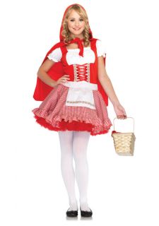   Little Red Riding Hood Outfit Juniors Teen Kids Halloween Costume NEW