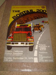 1979 BOBTAIL 200 Great American Truck Race POSTER Ontario Speedway 
