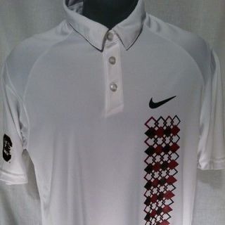 Mens USC South Carolina Gamecocks Patch DriFit Golf Polo Shirt L w 