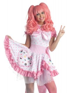 Sexy Harajuku Pink Cupcake Girl Dress Halloween Costume