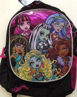 Monster High Large 16 Backpack Book Bag Sack School DRACULAURA 