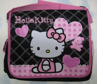 Sanrio HELLO KITTY School Messenger Diaper Tote Bag Large Girl BLACK 