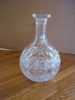 ANTIQUE, LEAD CRYSTAL DECANTER; BEAUTIFUL PATTERN