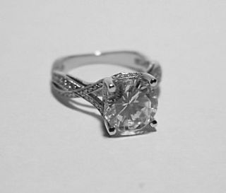 Tacori Platinum Engagement Ring w 1.86ct. K VS2 GIA